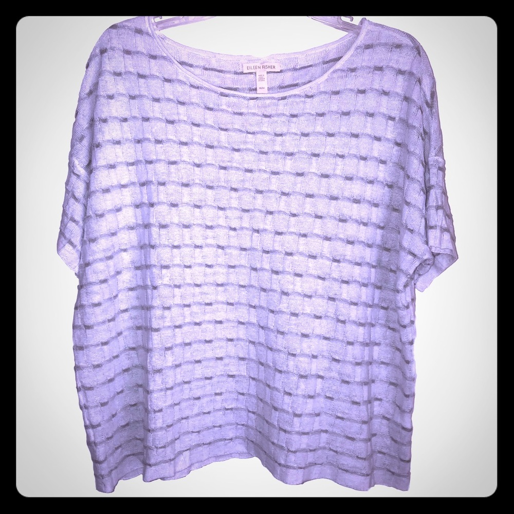 Eileen Fisher Linen Short Sleeve Top